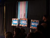 ‘You’re always inside with us’: Crowd joins Transgender Day of Remembrance in central Vancouver