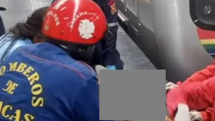 Adulto mayor cayó a los rieles del Metro de Caracas este lunes 17 de noviembre: Los bomberos se movilizaron