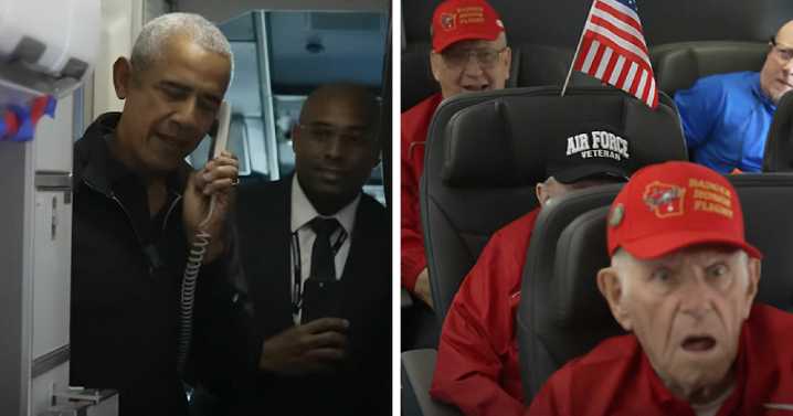 Barack Obama Surprises Plane Full Of War Veterans, And Their Emotional Reactions Go Viral