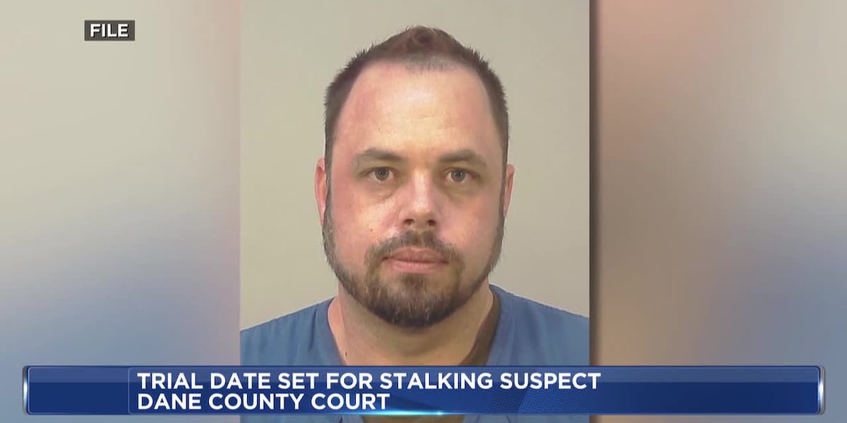 Trial dates set for man accused of stalking Wisconsin Supreme Court chief justice