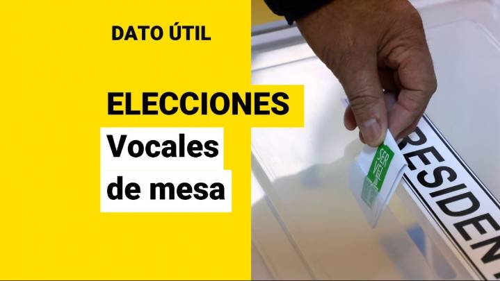 Revisa acá si eres vocal de mesa en las elecciones del 16 de noviembre