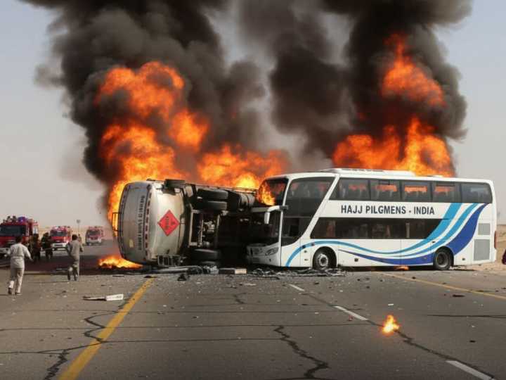 Saudi Bus Tragedy: Mecca–Madinah Crash Claims Over 40 Lives, Only One Survives