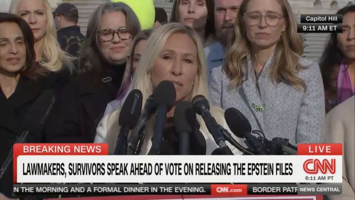 MTG Speaks at Epstein Presser — and Rips Trump for Calling Her ‘Traitor’