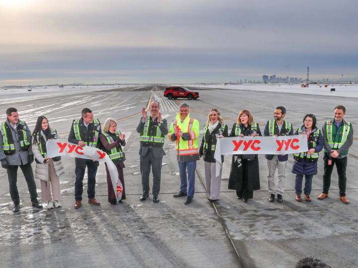 Calgary International Airport reopens west runway following rebuild