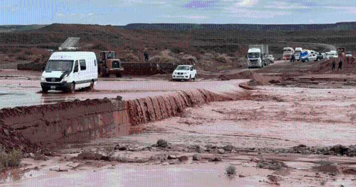 Corte sobre Ruta 5, Ruta 6 y un sector de Ruta 7 de Neuquén por tormentas este lunes por la tarde: «Se espera la mayor descarga»