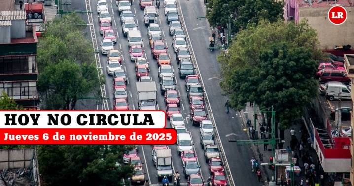 Hoy No Circula jueves 6 de noviembre 2025: autos y placas que descansan en CDMX y Edomex