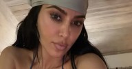 Kim Kardashian Wows Fans in Black Bikini