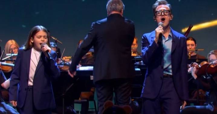 Children in Need viewers 'sob' amid Tom Fletcher's first TV performance with son Buzz