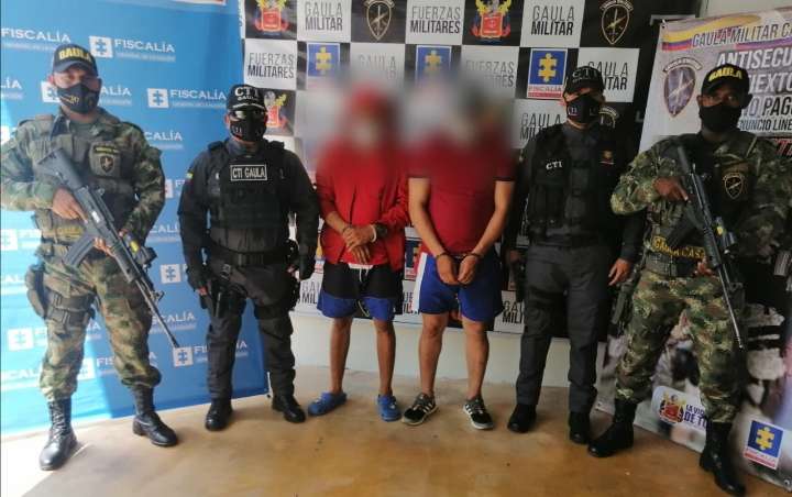 Capturados dos presuntos integrantes del GAO-r subestructura 45, en Casanare