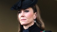 Kate Middleton looks sombre in structured coat dress