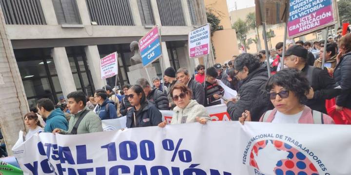 Trabajadores CAS harán plantón pidiendo que CTS y gratificación finalmente se apruebe