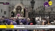 Miles de fieles acompañan al Señor de los Milagros en su sexta y última procesión del año
