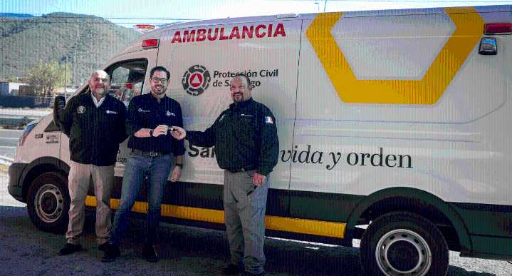 Entrega De la Peña ambulancia con tecnología Spectral Blue
