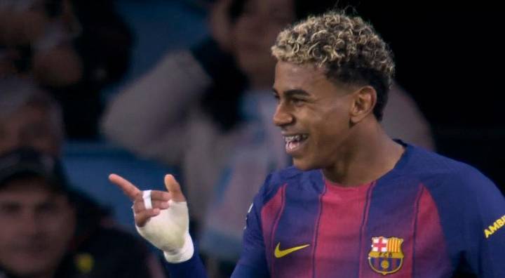 ¡Locura de definición! Gol de Lamine Yamal para el 3-2 de Barcelona ante Celta por LaLiga