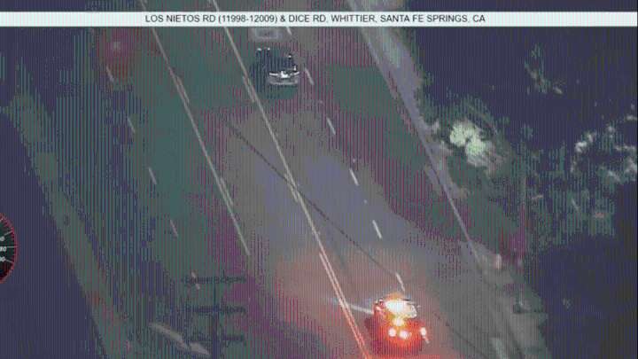 Police chase vehicle near Santa Fe Springs