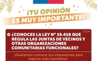 División de Organizaciones Sociales (DOS) invita a participar en  la Consulta Ciudadana “Territorios Organizados”