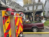 Heavy structure fire rages in Dayton East Parkwood Drive home