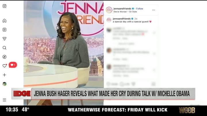 The Edge: Michelle Obama brings Jenna Bush Hager to tears