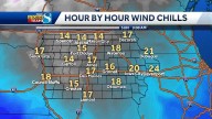 Iowa weather: Wind chills will dip into the teens Sunday morning