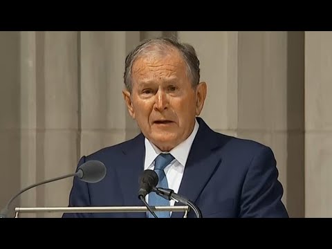 Watch: George W. Bush eulogizes Dick Cheney at National Cathedral funeral