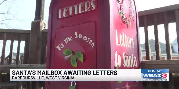Santa’s mailbox awaiting letters