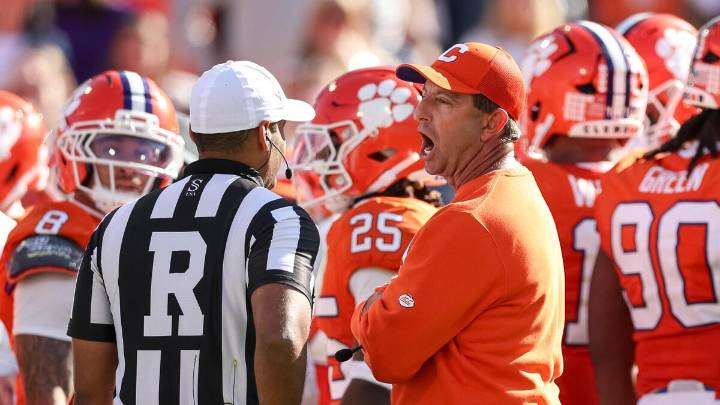 Dabo Swinney continues criticism of officiating after Clemson's loss to Duke