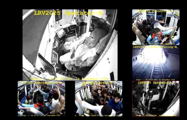 Video shows SF Muni driver appearing to fall asleep before train passengers jolted