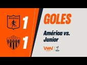 Resumen, goles y video: América de Cali empató 1-1 ante Junior por la Liga BetPlay