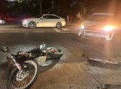 Un motorista de 17 años resulta herido tras un accidente