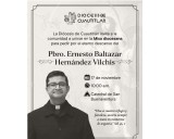 Diócesis de Cuautitlán realizará misa por sacerdote Ernesto Hernández, hallado muerto en Nextlalpan, Edomex