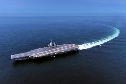 China seeks to project power far beyond its coast with the new Fujian aircraft carrier