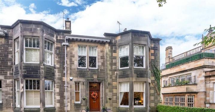Huge six-bed townhouse up for sale in one of Glasgow's fanciest areas