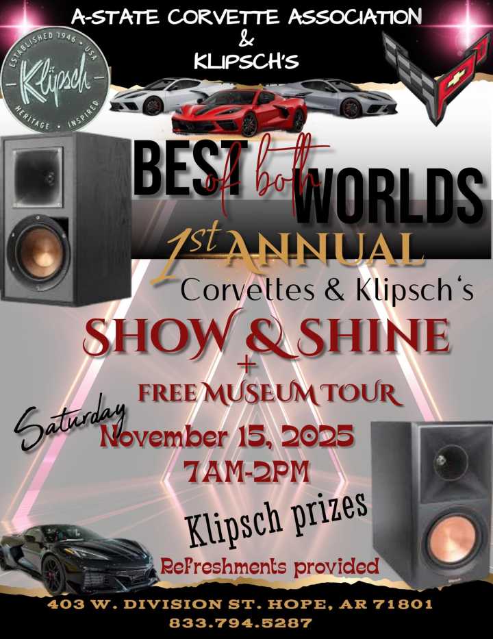 1st Annual Corvettes & Klipsch’s Show & Shine