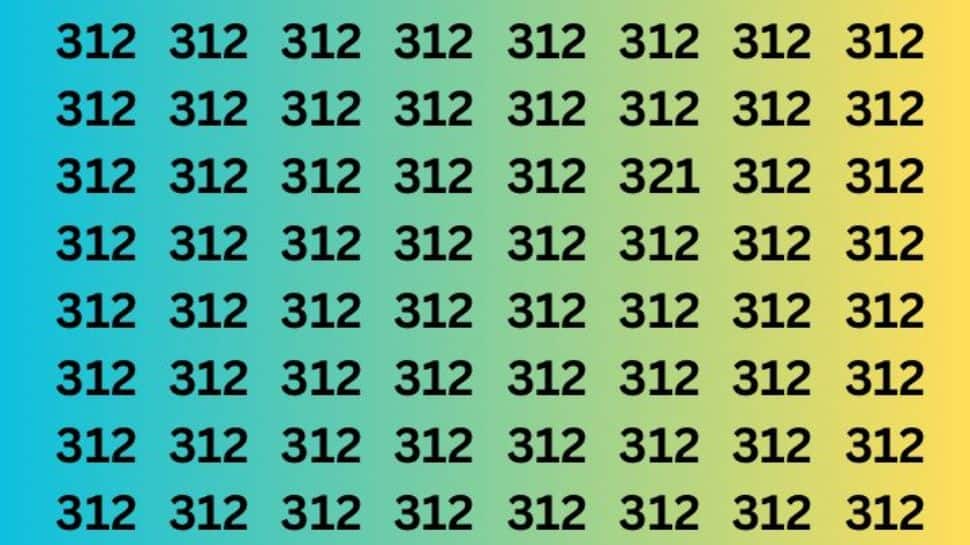 Optical Illusion Challenge: Can You Spot The Different Number In Just 9 Seconds?