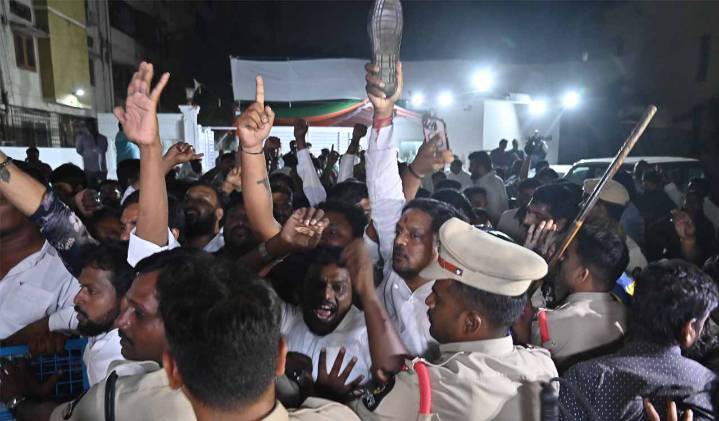 Clashes, EVM glitches, rigging charges mar Jubilee Hills bypoll; Three Congress MLAs booked