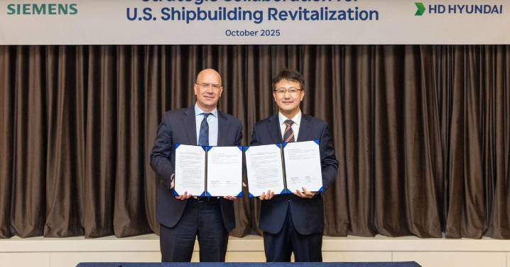 HD Hyundai and Siemens Accelerate Modernization of U.S. Shipbuilding with Smart Technology