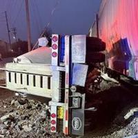 Train crashes into cement truck in Whitfield Co.