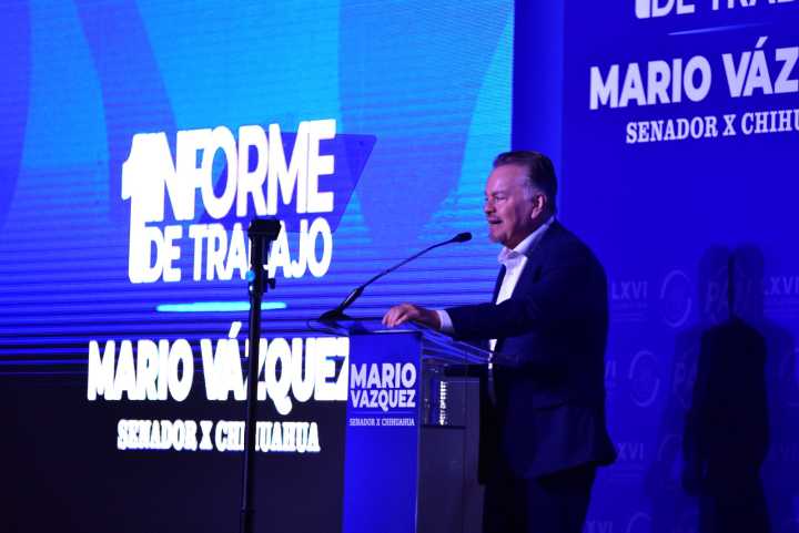 Rinde Mario Vázquez su primer informe como senador destacando iniciativas por Chihuahua ante sequía y gusano barrenador, cercanía y apoyo a la ciudadanía