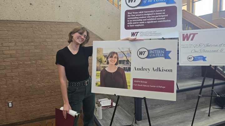 WT student honored for alligator research, fieldwork excellence