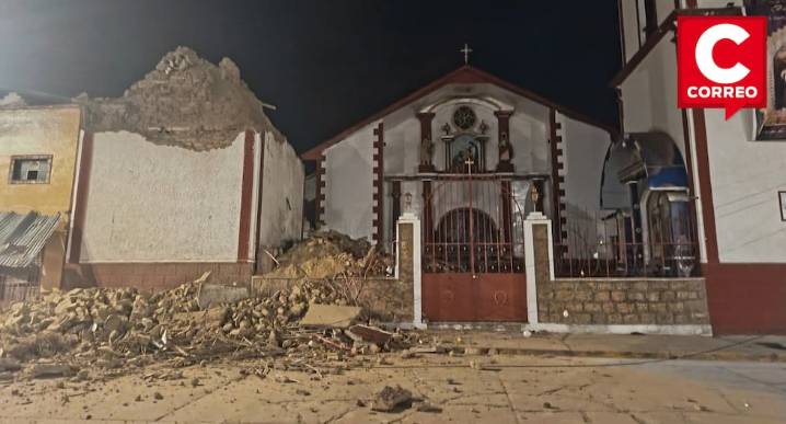 Se desploma torre histórica de iglesia en la provincia de Junín