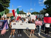 “MÉXICO, ESCUCHA, ESTA ES TU LUCHA”: Movimiento Generación Z y organizaciones de la sociedad civil marchan en Cancún contra la impunidad y la corrupción