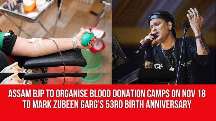 Assam BJP to Organise Blood Donation Camps on Nov 18 to Mark Zubeen Garg’s 53rd Birth Anniversary