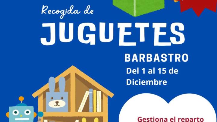 Barbastro activa un año más una campaña de recogida de juguetes