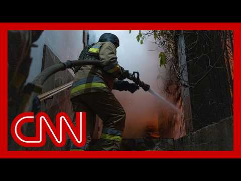 Russia launches largest drone assault on Ukraine in a month as Kyiv delegation heads to US for talks