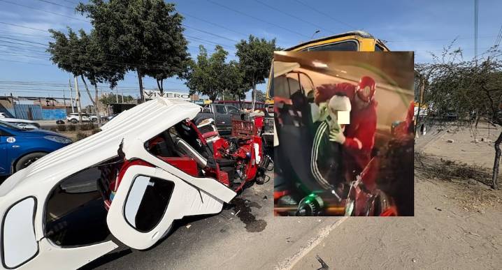 Ica: conducía mototaxi con 1.70 gramos de alcohol y choca contra microbús