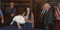 Walz presents—not pardons—Minnesota’s official Thanksgiving turkey