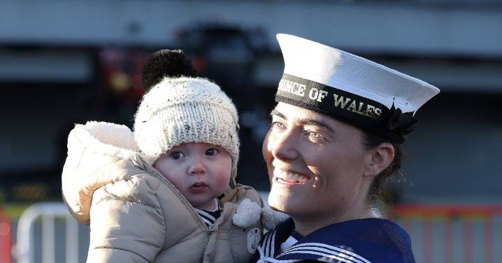 Joyous scenes at Royal Navy homecoming in Plymouth