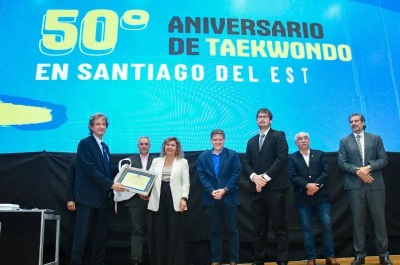 Fuentes participó del acto por el 50°aniversario del Taekwondo en Santiago del Estero