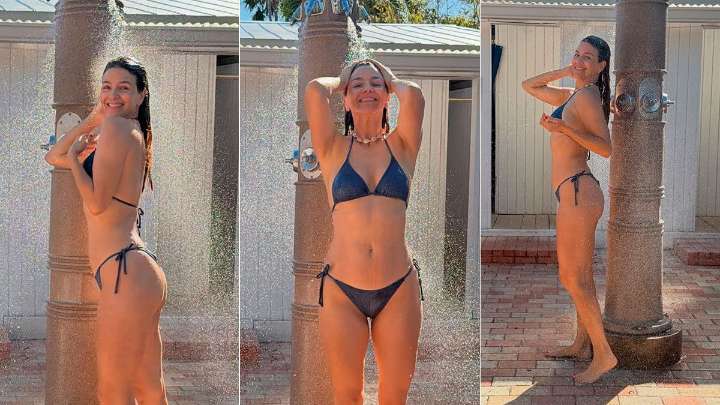 Marcela Kloosterboer deslumbra desde Miami con una microbikini negra a los 42 años