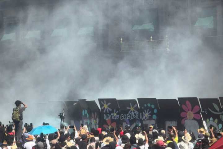 Protesta “Generación Z” en CDMX termina en disturbios frente al Palacio Nacional